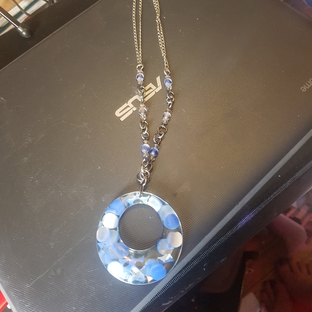 Blue necklace